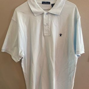 Mens Simply Southern polo- light/pale blue sz L
